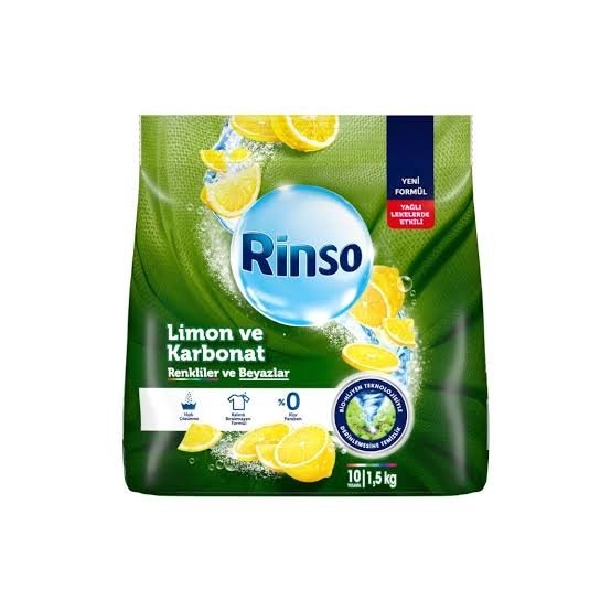 Rinso Limon ve Karbonat Deterjan 1.5kg Renkliler&Beyazlar