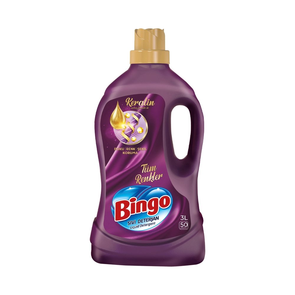 Bingo Keratin Sıvı Deterjan 3lt Tüm Renkler