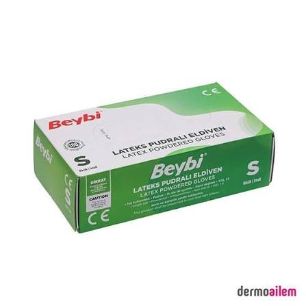 Beybi Lateks Pudralı Eldiven Small 100'lü