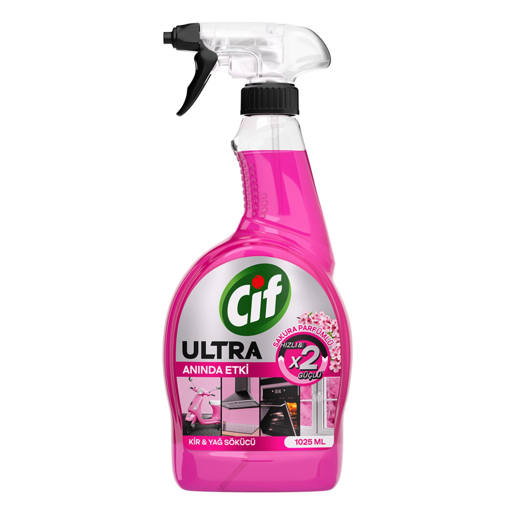 Cif Ultra Sakura Parfümlü Kir&Yağ Sökücü 750ml