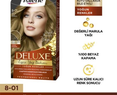 Palette Deluxe Yoğun Renkler 8-01 Küllü Açık Kumral